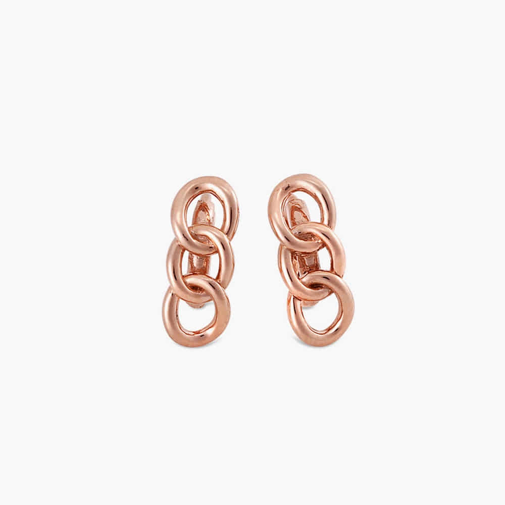 Chain loop one-touch earrings 14K, 18K 체인 루프 원터치 귀걸이